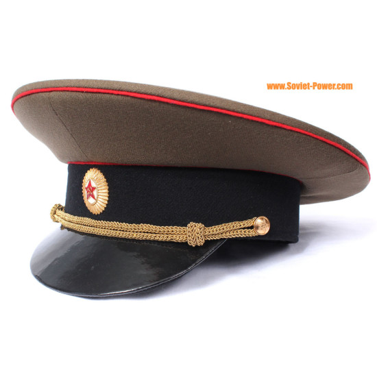 Soviet Army Officer USSR visor cap with badge - TANK / ARTILLERY C9