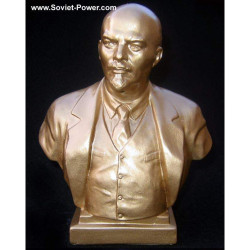 Soviet Golden bust of communist revolutionary Lenin