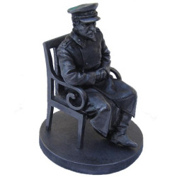 PERFECT Miniature Metal SCULPTURE of STALIN