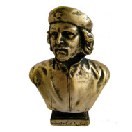 Busto de bronce de Che Guevara líder revolucionario