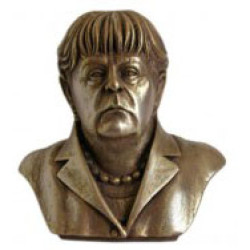 Chancellor of Germany bust Angela Merkel