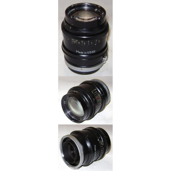 JUPITER-9 BLACK Lens 2/85 for KIEV and CONTAX cameras