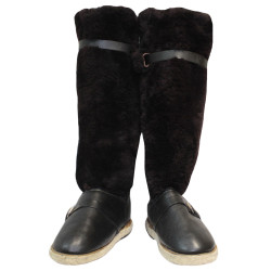 Botas de lana de oveja real ártica polar muy cálida de invierno soviético