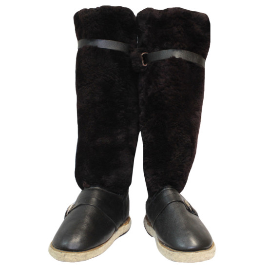 Soviet Winter very warm Polar Arctic real Sheep Wool boots