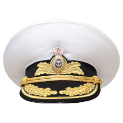 Marine Flotte russe chapeau défilé casquette visière Admiral