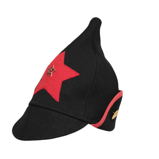 RKKA infantry Red Army woolen black hat BUDENOVKA