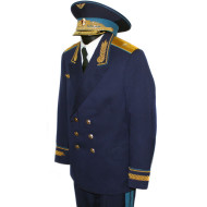 Genuino uniforme de la fuerza aérea soviética uniforme con sombrero