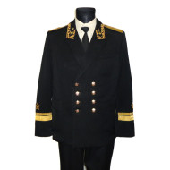 Russische Flotte Admirals Uniform mit Goldbarren Stickerei Größe 50/52