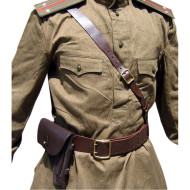 Russe uniforme militaire armée - GIMNASTERKA + COURROIE avec étui