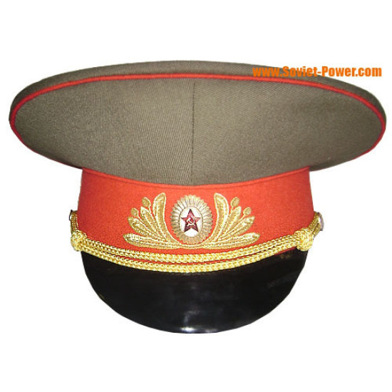 Soviet Russian field Generals cap Soviet visor hat