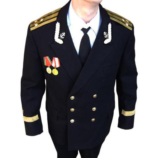 Soviet / Red army Navy Fleet Captain black jacket