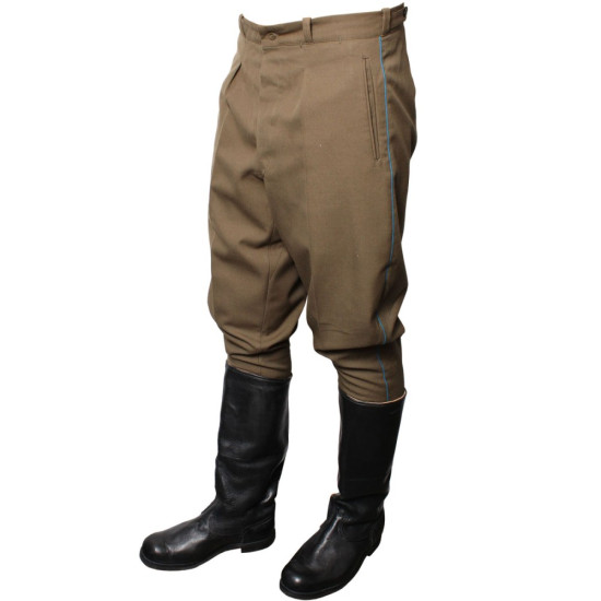 Sovietico aviazione Galife / Russo pantaloni militari con bordino blu