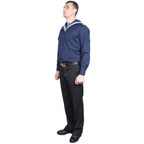 Soviet sailors Navy everyday blue uniform shirt with trousers