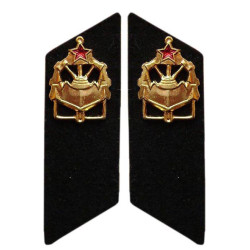 Engineer troops Soviet army collar tabs