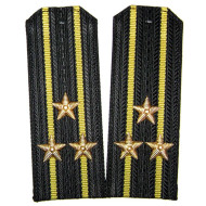 USSR Navy Fleet Officers black shoulder boards