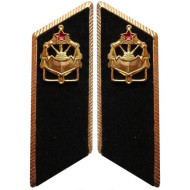 Pattes de col TROUPES ENGINEER défilé de l'Armée / soviétique russe