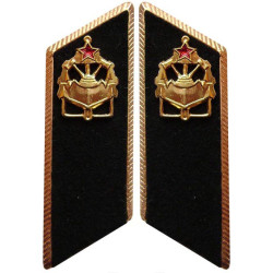 Pattes de col TROUPES ENGINEER défilé de l'Armée / soviétique russe