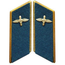 Linguette del collare della parata dell'aeronautica militare sovietica / dell'esercito russo