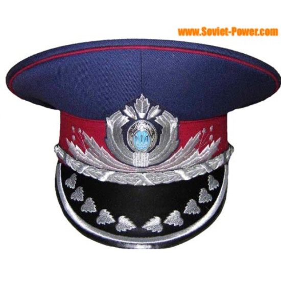 Ukraine Police MVS Generals blue visor hat