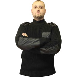 Military black extra warm airsoft tactical winter sweater