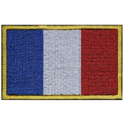 France Сountry Flag Embroidered Iron-on Patch #1