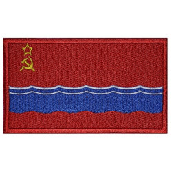 Estonian SSR USSR CCCP Flag Soviet Union Embroidered Patch