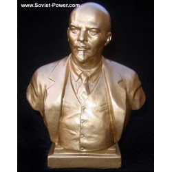 Soviet Golden bust of communist revolutionary Lenin