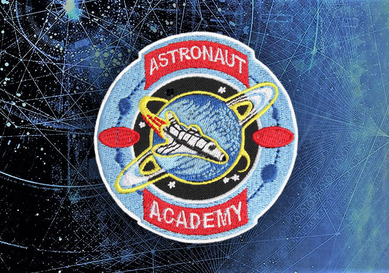 Astronaut Academy Embroidery Spaceship Sew-on Sleeve Space patch