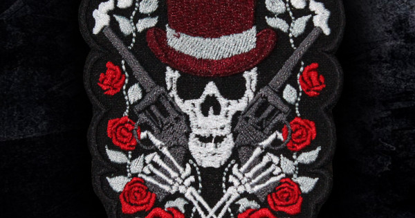 Grateful Dead Skeleton Roses Morale Patch