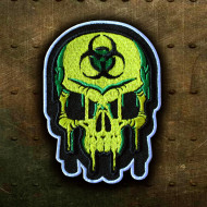 Skull Caution Biohazard STALKER Écusson thermocollant/velcro brodé sur la manche