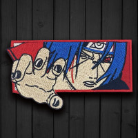 Uchiha Sasuke patch Anime embroidery Naruto patch Sasuke Uchiha embroidered  patch Handmade Naruto gift