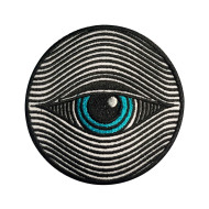 All Seeing Eye Ricamato Ferro su Patch Biker Velcro Regalo