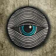 All Seeing Eye gesticktes Eisen auf Patch Biker Klettverschluss Geschenk