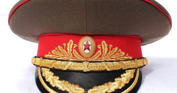 Soviet Army Field Marshal Visor Hat Russian Cap