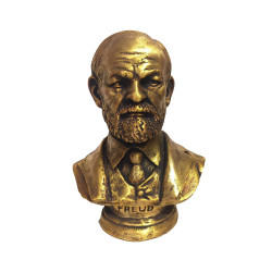 Soviet bronze bust of Austrian psychiatrist and neurologist Sigmund Freud