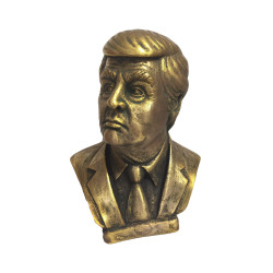 Bronze bust of the 45th president of the USA Donald Trump