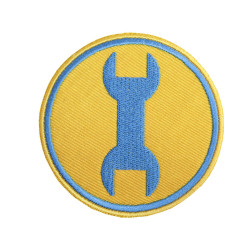 Team Fortress 2 Engineer Blue Embroidered Patch