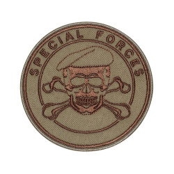 Special Forses Skull In a Beret Desert Military Game Airsoft Patch