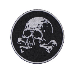 Flag Skull In A Beret Military Game Airsoft Sew-on Patch #1