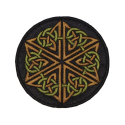 Knot celtic ornament machine embroidered patch #4