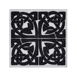 Knot Celtic Ornament Machine Embroidered Patch 