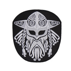 Viking Norse Mythology Ornament Black White #1