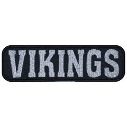 Vikings Embroidered Strip Patch #1