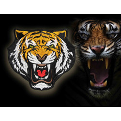 Tiger Embroidery Airsoft Game The beast  Embroidered Sew-on Patch