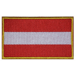 Austria Iron-on Handmade Country Flag Embroidered Patch #2