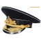 Buque soviético / ruso de la flota de la marina de guerra sombrero negro del visor de USSR