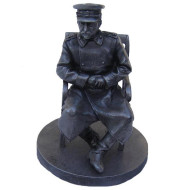 PERFECT Miniature Metal SCULPTURE of STALIN