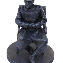 PERFECT Miniature Metal SCULPTURE of STALIN