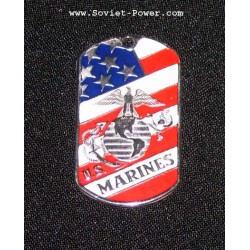 USA Military Metal Name Tag "U.S. MARINES"