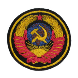 USSR coat of arms embroidery Soviet Union chevron Sickle and Hammer patch